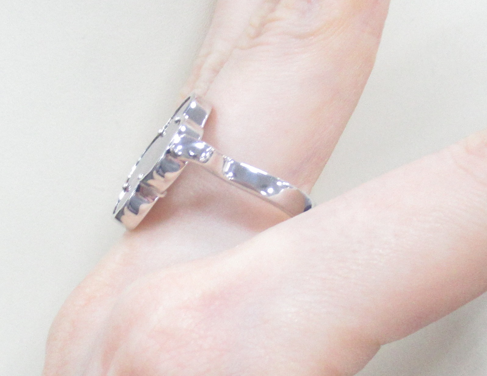 Серебряное кольцо с перламутром "Клевер" 2 в 1